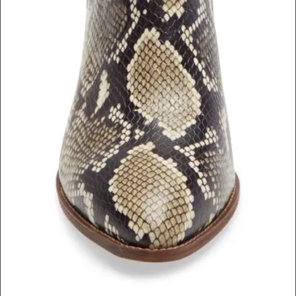 Madewell Sonia Leather Snakeskin Chelsea Boot